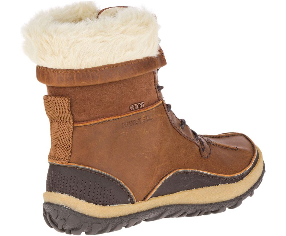 Botas Senhora - Merrell Tremblant Mid Polar Waterproof - Marrom - ZYW182905